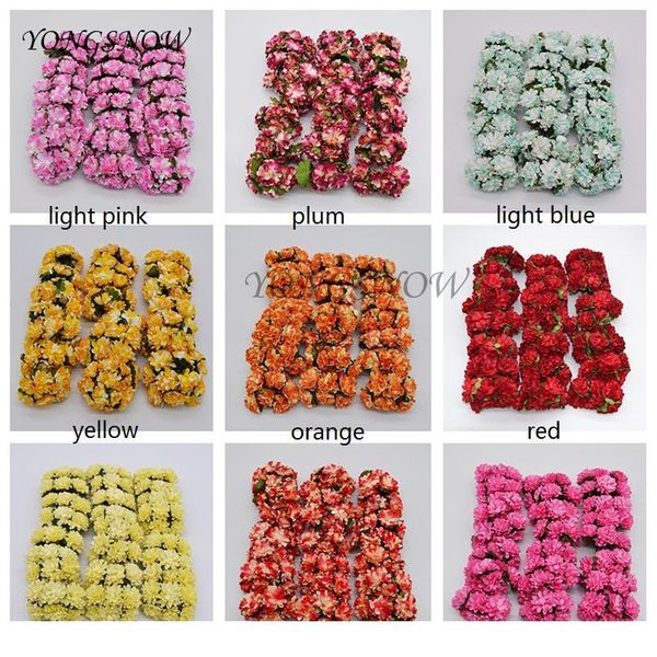 

72pcs/lot 3cm artificial paper flowers chrysanthemum flower bouquet wedding party decoration diy scrapbooking wreath fak qylazp