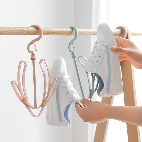 

hangers & racks multi-function shoes hanging hook portable rack windproof shoe drying balcony hanger