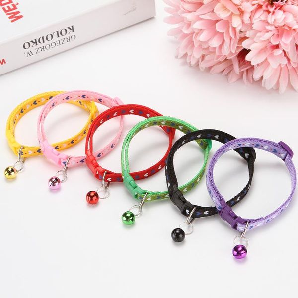 

cat collars & leads nylon collar with bell adjustable buckle pet supplies accessories for small dog chihuahua