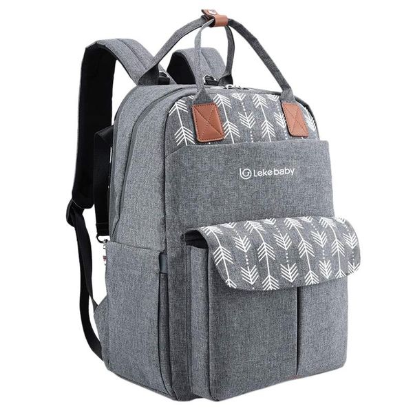 

diaper bags lekebaby large bag backpack with changing pad and stroller straps