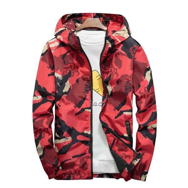 

jacket women camouflage hooded plus size spring autumn couple thin clothing sportswear men jackets lr1039 210531, Black;brown