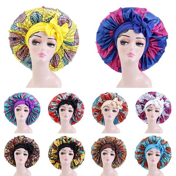 

beanie/skull caps african style printing color ding yuan hat exaggerated fashion contrast retro average size nightcap, Blue;gray