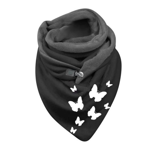 

scarves scarf winter women thicken large warm wrap with butterfly print neck warmer simple cold weather outdoor blanket shawl t6, Blue;gray