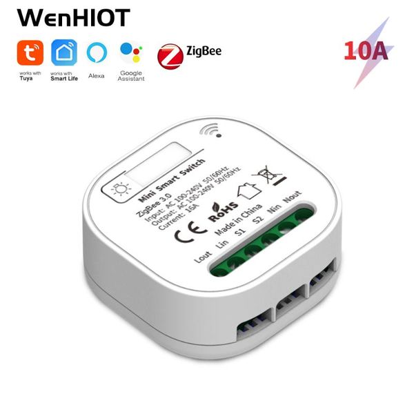 

smart home control 16a mini zigbee switch breaker 2 way tuya life app remote timing wall light support google alexa