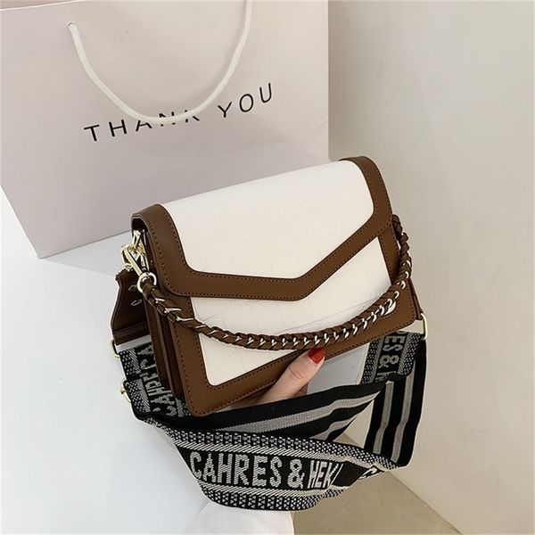 

designer sale texture female new fashion contrast color chain messenger single shoulder portable small square bag wholesale store