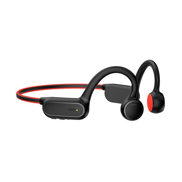 Auricolari sportivi Cuffie a conduzione ossea solista BT5.1 Auricolari wireless per telefoni cellulari Auricolare stereo impermeabile Vivavoce con microfono per auricolare sportivo