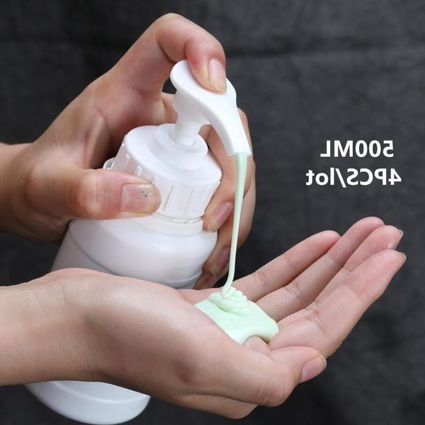 

storage bottles & jars umetass 500ml plastic empty lotion bottle refillable pump soap foam dispenser cosmetic containers 4pcs/lot
