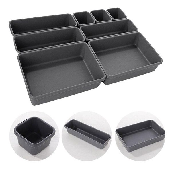 

8pcs drawer organizer box underwear socks bras cosmetics storage boxes office deskorganizing basket sundries storage tools