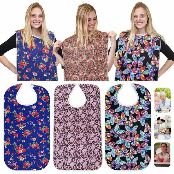 

aprons 78x44cm waterproof meal eating drinking bib protector easy on/off apron foldable arrival wholesale