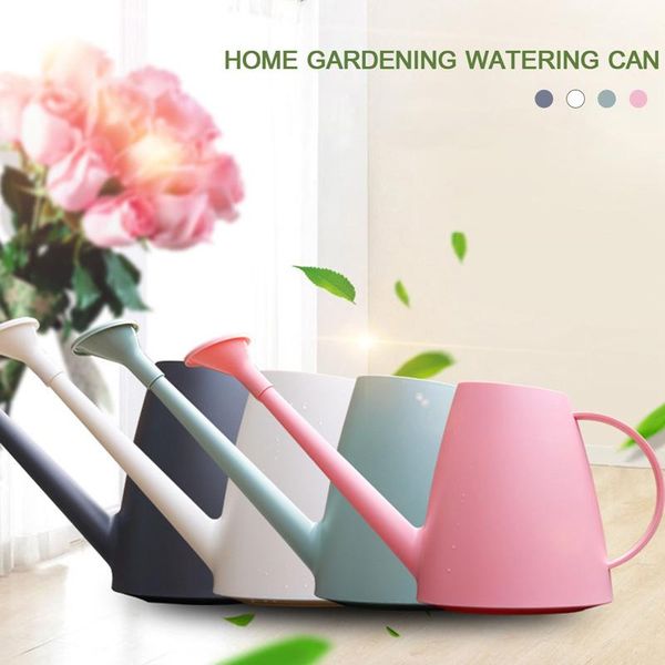 

watering equipments 1.8l solid color resin shower flower home gardening pot long mouth can plant tools for indoor plants