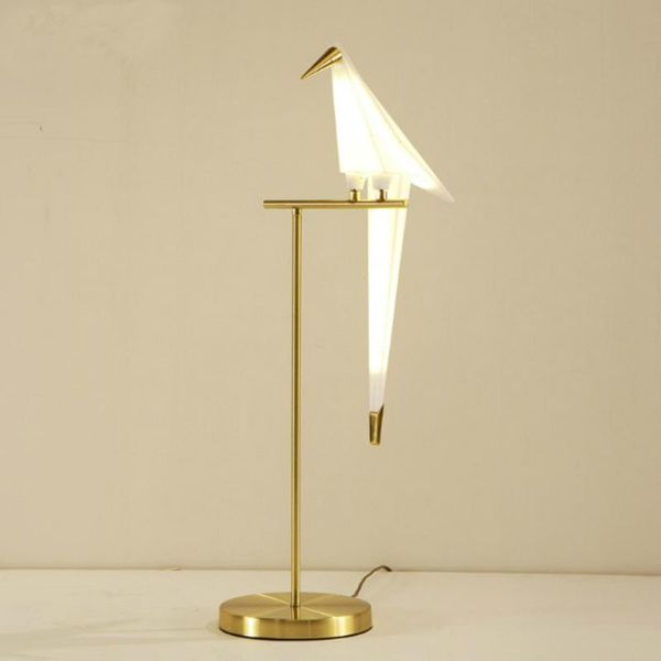 

nordic creative bionic bird acrylic iron art table lamp bedroom beside lamp study book light living room office led table decor