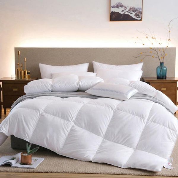 

comforters & sets five-star duvet winter quilt core home bedroom blankets comfortable pure white cotton all seasons bed cover
