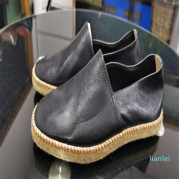 Yeni Sandal Terlik Kuzu Derisi Erkek Ayakkabı Sürücünün Seyahat Kenevir Halat Tam Kenar Kauçuk Kaymaz Aşınmaya Dayanıklı Taban High-End Tan Outsole Runnin