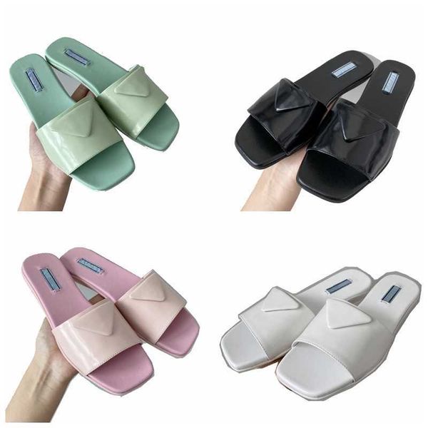 

summer slide sandal womens outdoor letters flat slippers sandals beach shoes for women 4 colors zlh, Black