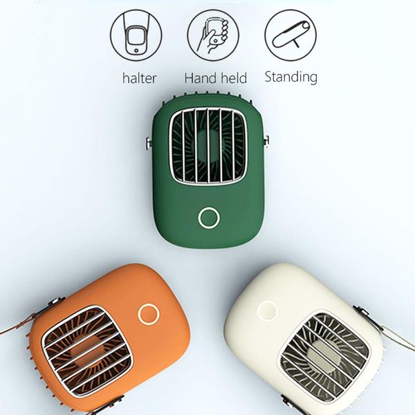 

neck fan mini handheld fan usb 5v air cooler rechargeable ventilador hanging neck cooling outdoor travel portable