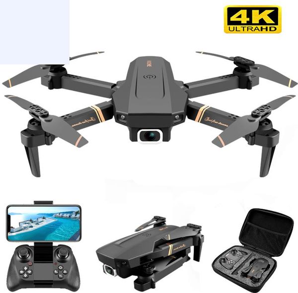 

drones v4 rc drone 4k hd wide angle camera 1080p wifi fpv dual real-time transmission helicopter toys