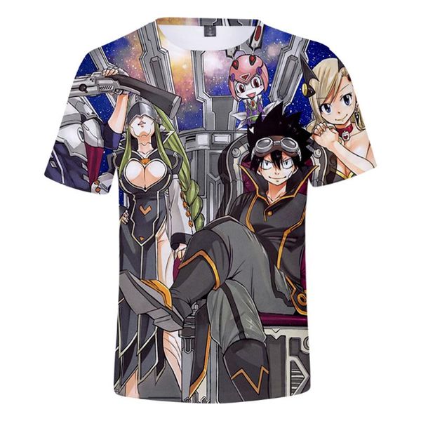 

women's t-shirt japan harajuku style edens zero 3d womens summer tshirt short sleeve, White