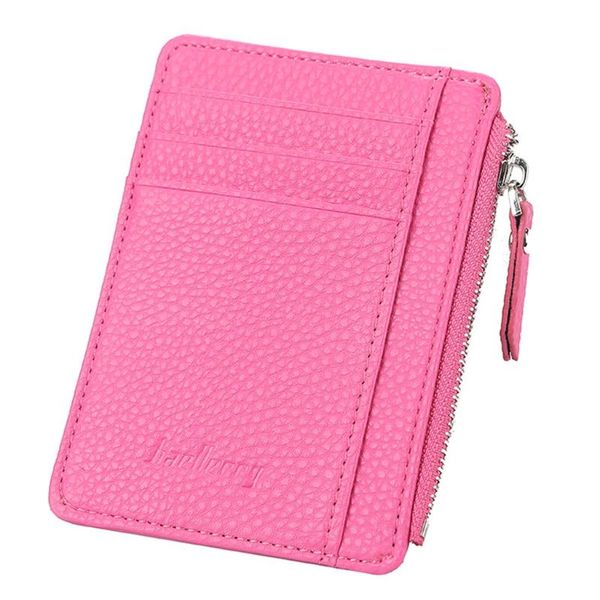 

card holders women slim pu leather holder cards case pocket wallet organizer m68c, Brown;gray