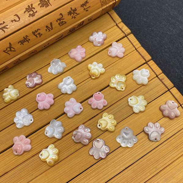 

charms 2 pieces of natural sea shell pendant bear shape color can be made trendy exquisite jewelry earring accessories wholesale, Bronze;silver