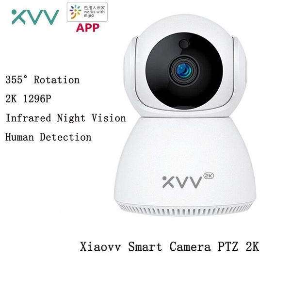 

smart home control xiaovv 1296p ip camera baby monitor 360Â° panoramic ptz wireless wifi webcam night vision motion detect security cam for m