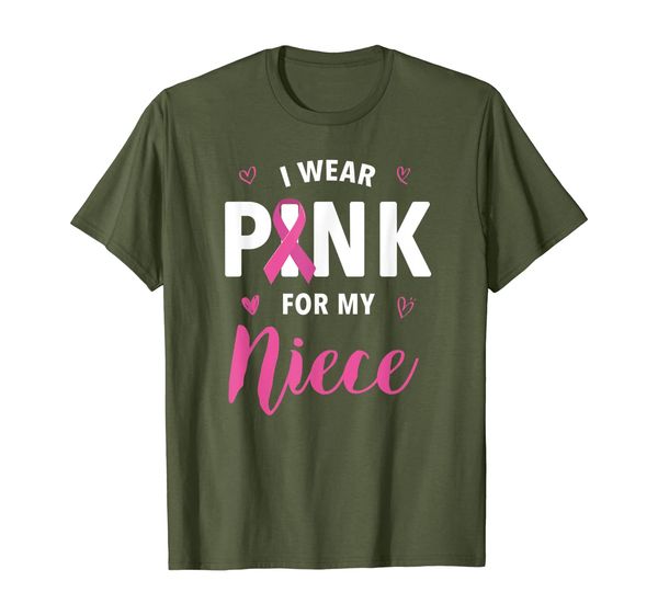

I Wear Pink For My Niece Breast Cancer Awareness T-Shirt, Mainly pictures