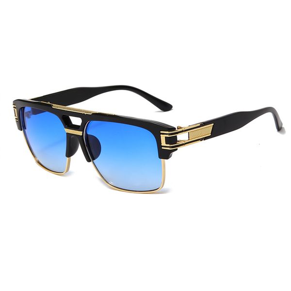 

fashion sunglasses, men's and women's box color reflective sunglasses, White;black