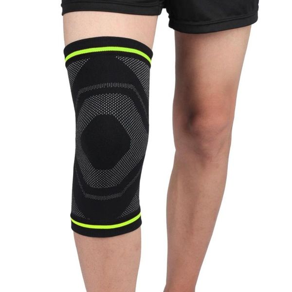 

1pc knee pad sleeve thermal knit compression leg protector for running, Black;gray
