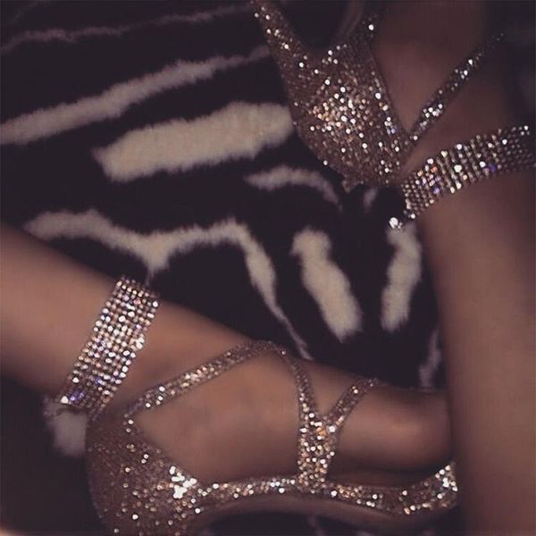 

anklets 2pcs stonefans shiny rhinestone tassel initial ornament for women fashion barefoot luxury beach anklet bracelet jewelry, Red;blue