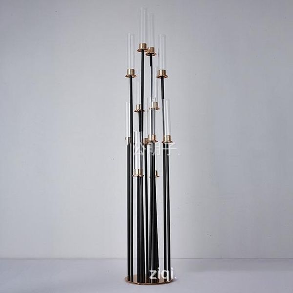 

candle holders 6pcs) 12 heads)wedding candelabra for floor decoration, events wedding stage backgroup decor qq504