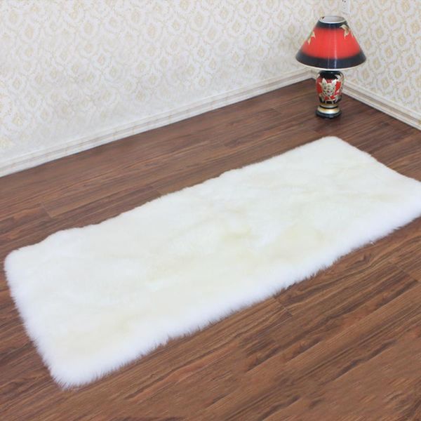 

carpets luxury rectangle sheepskin hairy carpet home decor white color square