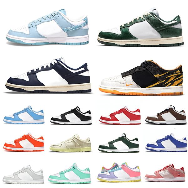 

2022 new sb dunks low mens running shoes year of the tiger navy green blue paisley black paisley barber shop men women trainers sports shoe