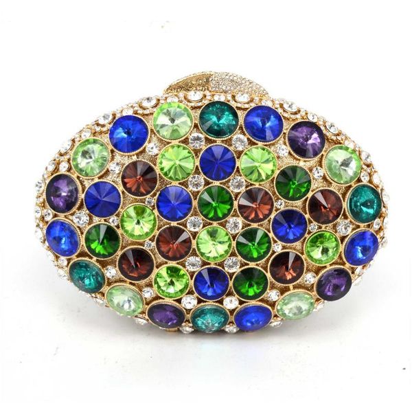 

evening bags women's colorful stone rhinestone clutches crystal clutch bag for wedding party prom handbag and purses wallet