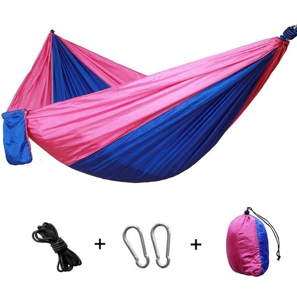 

outdoor games & activities portable camping hammock nylon double furniture hanging chair indoor garden swing hunting leisure bed gift