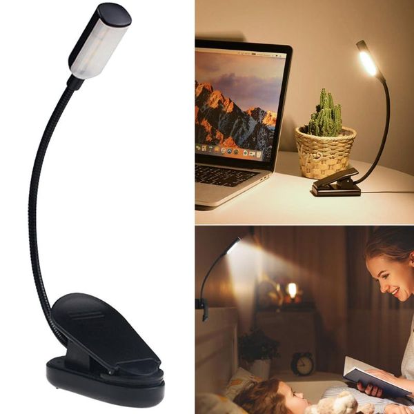 

book lights clip on led reading light usb rechargeable adjustable flexible lamp pld