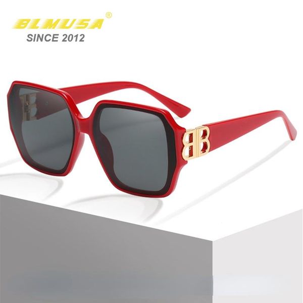 

sunglasses blmusa fashion brand designer vintage square sun glasses trendy all match decorative shades for women, White;black