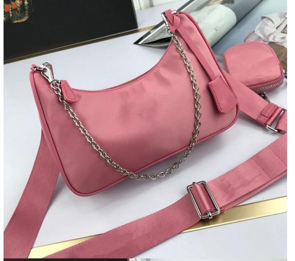 

evening bags ins super three-in-one bag 2021 fashion all-match nylon underarm women's chain shoulder messenger