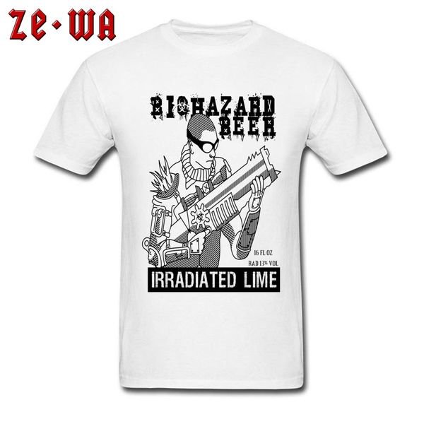 

ccccsportBiohazard Beer Top T-shirts Short Sleeve Leisure Summer/Fall Tops Shirts Customized Tops Shirts Round Neck 100% Cotton, White