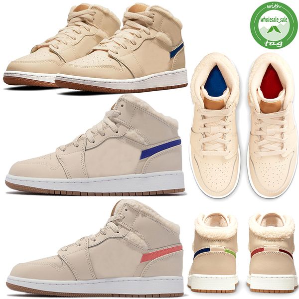 

1 1s basketball shoes fleece pearl white coconut milk university blue jumpman womens sneakers fashion new designer mens trainers with box