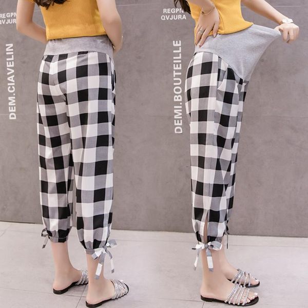 

maternity bottoms pregnant women nine points pants summer bloomers fashion comfortable korean version of, White