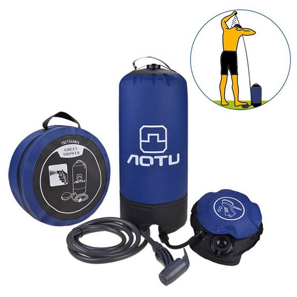 

hydration packs 11l pressure bathing shower bag pvc inflatable water with foot pump portable camping bags outdoor equipment