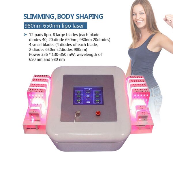 

lipolaser machine diode 980 nm 300mw laser red line 650 nm 100 mw device for sale, Black