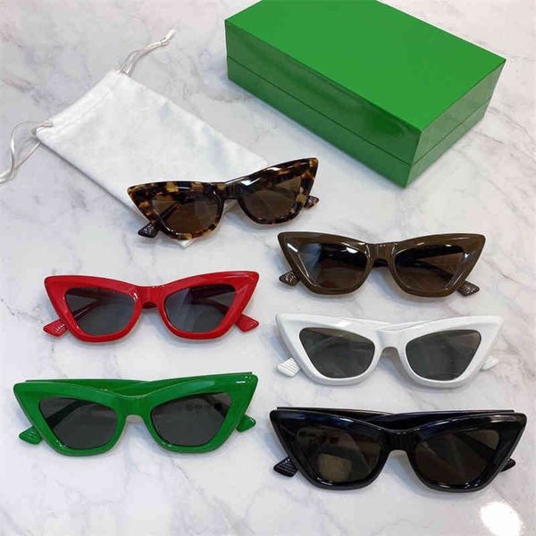 

2022 factory wholesale family personalized cat's eye sunglasses women's fashion net red same sunglasses bv1101, White;black