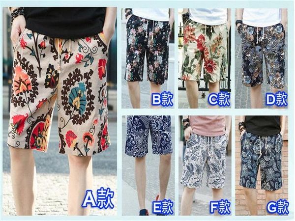 

men's swimwear wholesale linen quick dry beach shorts breathable short pants