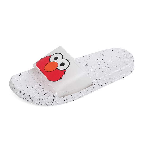 

2021 new product summer pvc outdoor wear simple fashion cartoon pattern for women's slippers, Black