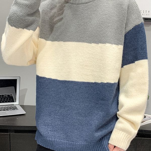 

2021 sweater men clothing new fall winter long sleeve plus knitted clothes style fashion man 249q, White;black