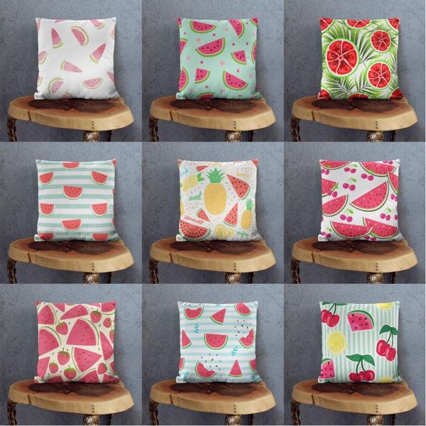 

cushion/decorative pillow red pillowcase sofa cushion cover decoration plush case decorative watermelon throw couch