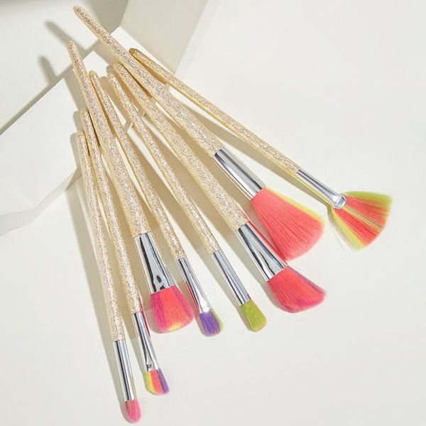 

eyelash curler 8pcs makeup brushes professional eye shadow brush kits eyeshadow eyeliner blending eyebrow brochas de maquillaje