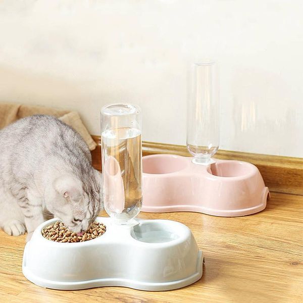 

automatic pet feeder water dispenser cat dog drinking bowl dogs feeder dish pet products silicone bowls cats products for pets