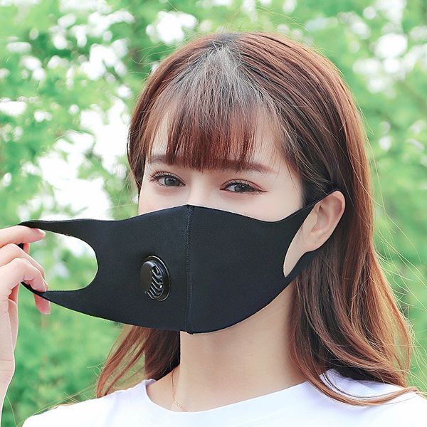 

fashion face mask dustproof haze-proof breathable breathing valve protective mask men and women washable reusable cycling masks