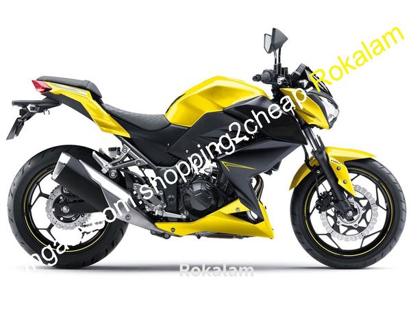 

for kawasaki z250 fairing 15 16 z 250 z300 2015 2016 z 300 yellow black sports motorbike body fairings kit (injection molding)